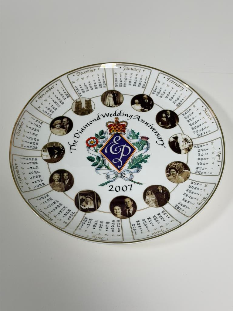 Royal Worcester Diamond Wedding Bord 2007 Limited edition !, Antiek en Kunst, Ophalen of Verzenden