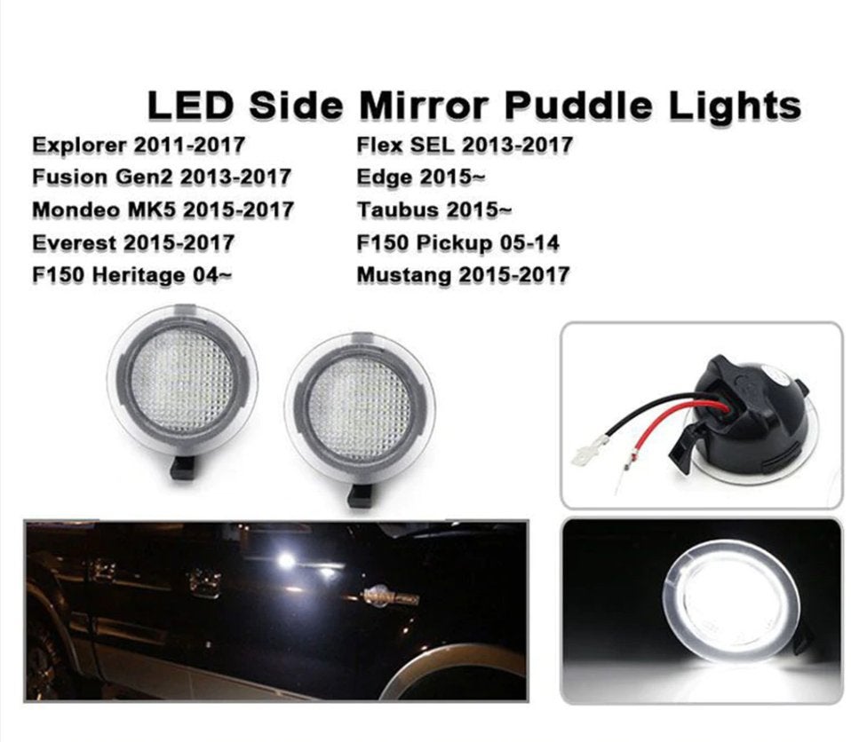 LED blancs miroir latéral Ford F150 2009-2014 Edge Explorer, Enlèvement ou Envoi, Neuf, Ford