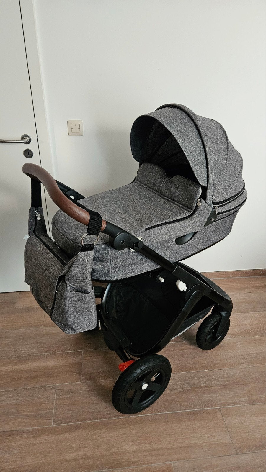 Stokke Trailz, Grey Melange Complete Set, Kinderen en Baby's, Kinderwagens en Combinaties, Ophalen, Kinderwagen, Overige merken
