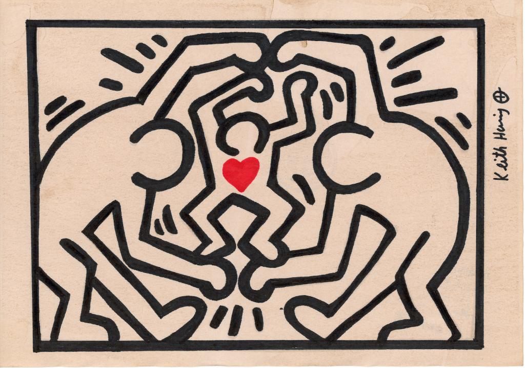 Keith Haring Artwork, Antiquités & Art, Art | Peinture | Moderne, Envoi, Signé, Impression