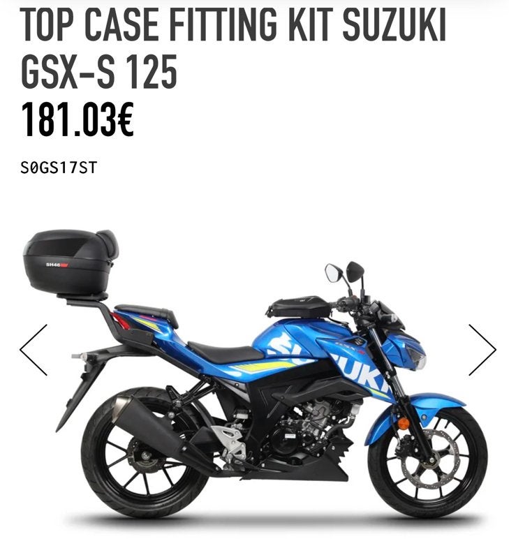 Topkoffer set Suzuki gsx-s 125, Ophalen, Zo goed als nieuw