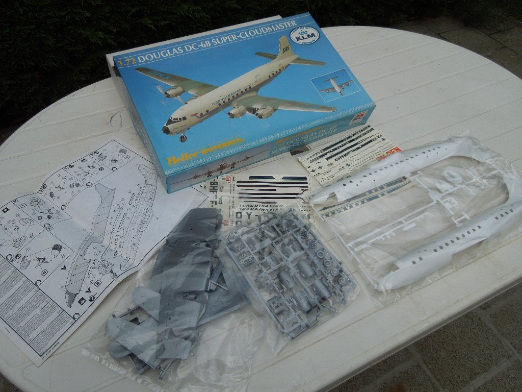 Douglas DC-6b Super-cloudmaster 1/72 HELLER HUMBROL, Neuf, Enlèvement ou Envoi, 1:72 à 1:144, Heller