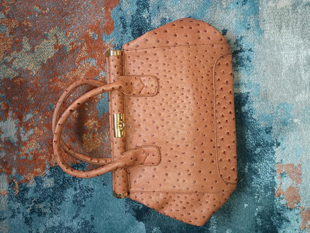 Handtas beige caramel, Ophalen, Beige, Handtas