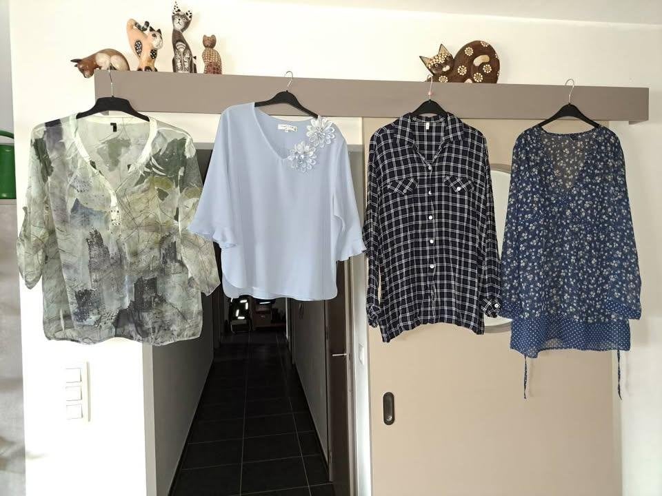 Blouses blauw, XXL, Kleding | Dames, Blouses en Tunieken, Ophalen of Verzenden, Zo goed als nieuw, Maat 46/48 (XL) of groter, Blauw