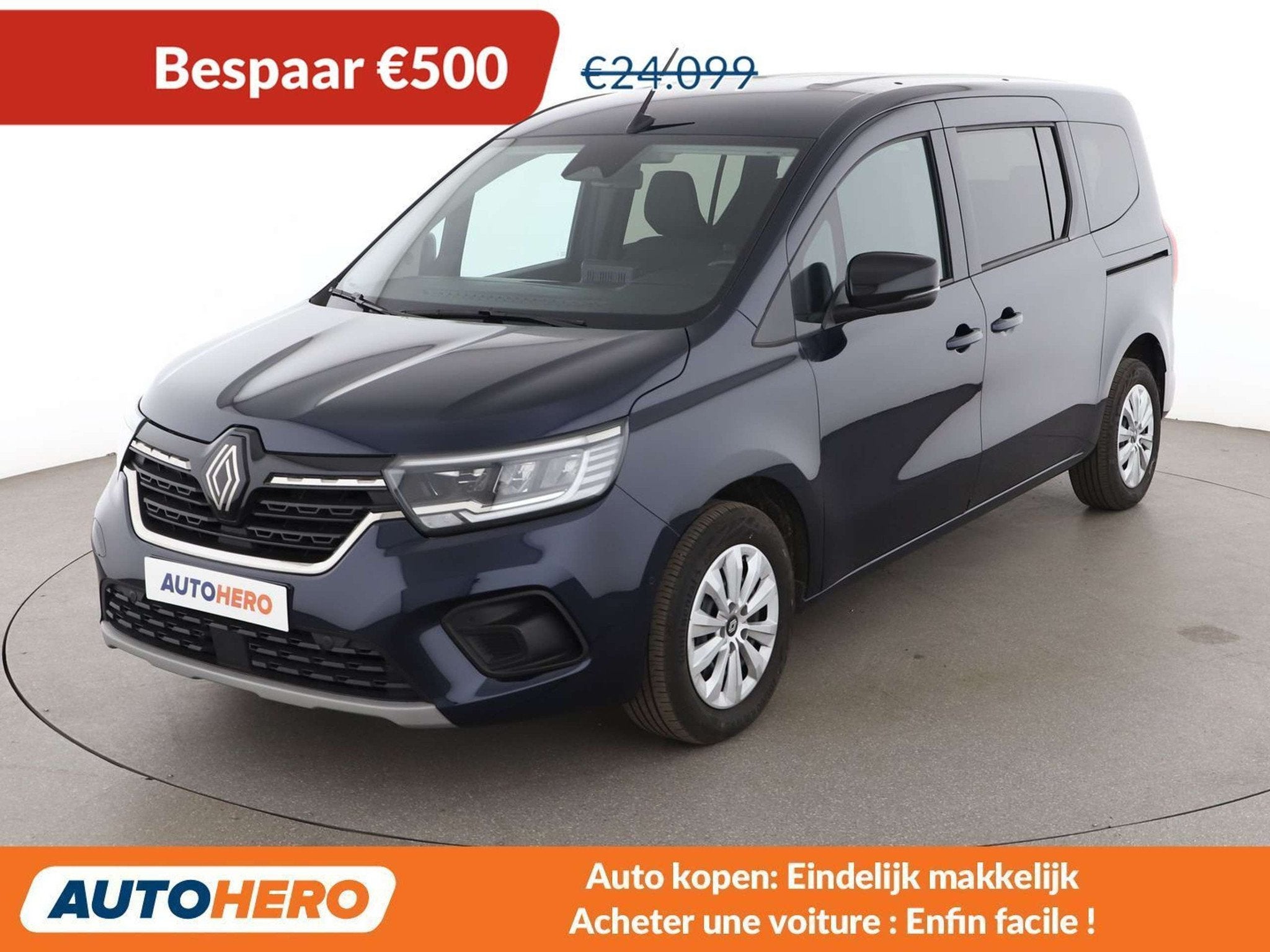 Renault Kangoo 1.3 TCe Authentic, Autos, 1332 cm³, Achat, 7 places, Boîte manuelle