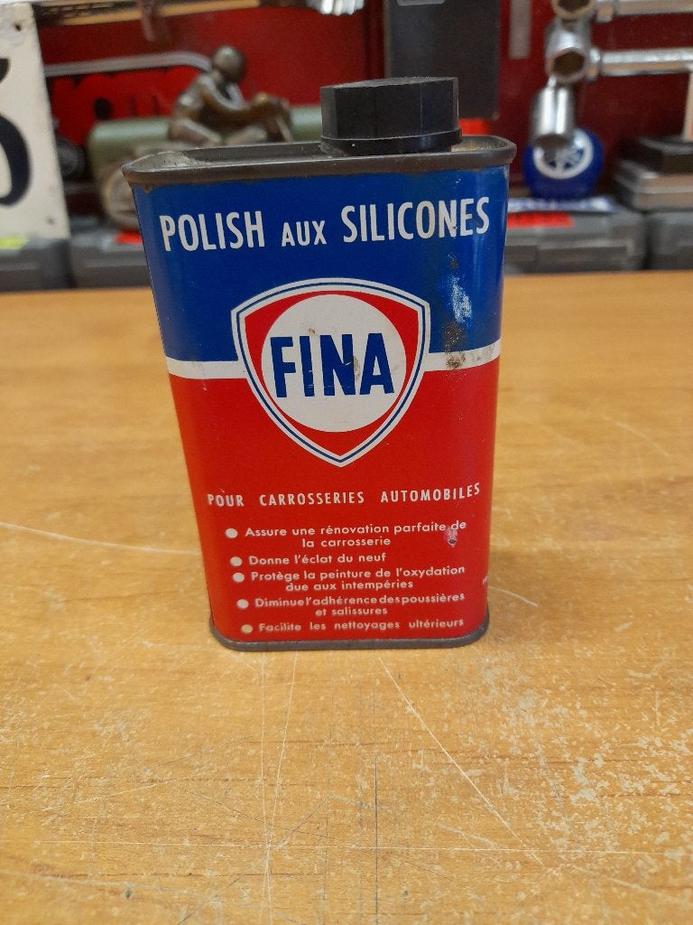 Oud leeg olieblikje Fina Polish met siliconen, Verzenden, Gebruikt, Overige typen