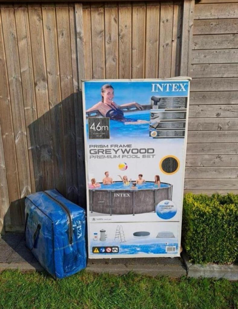 Zwembad intex, 1xopgezet, gratis produkt/materiaal, Npr700€, Rond, Comme neuf, Enlèvement, Piscines hors sol