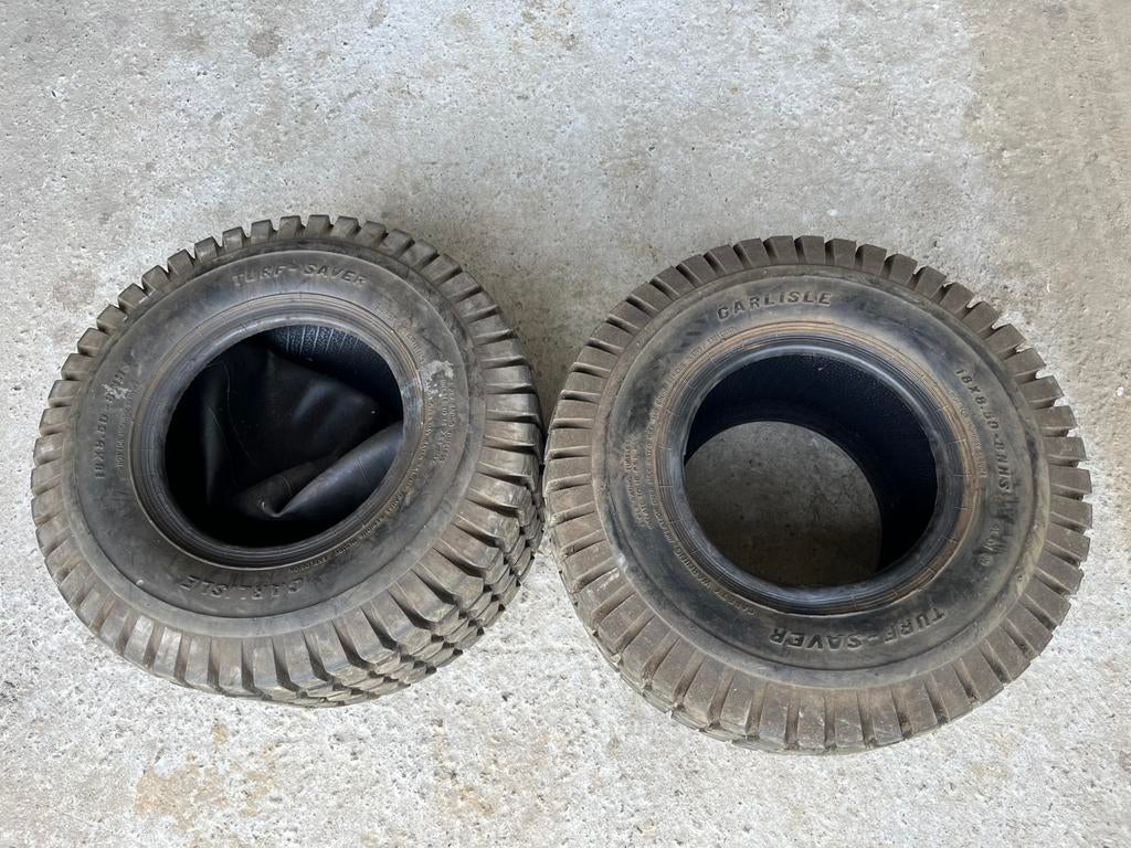 2x pneus pour tondeuse auto-portée, Enlèvement ou Envoi, Utilisé