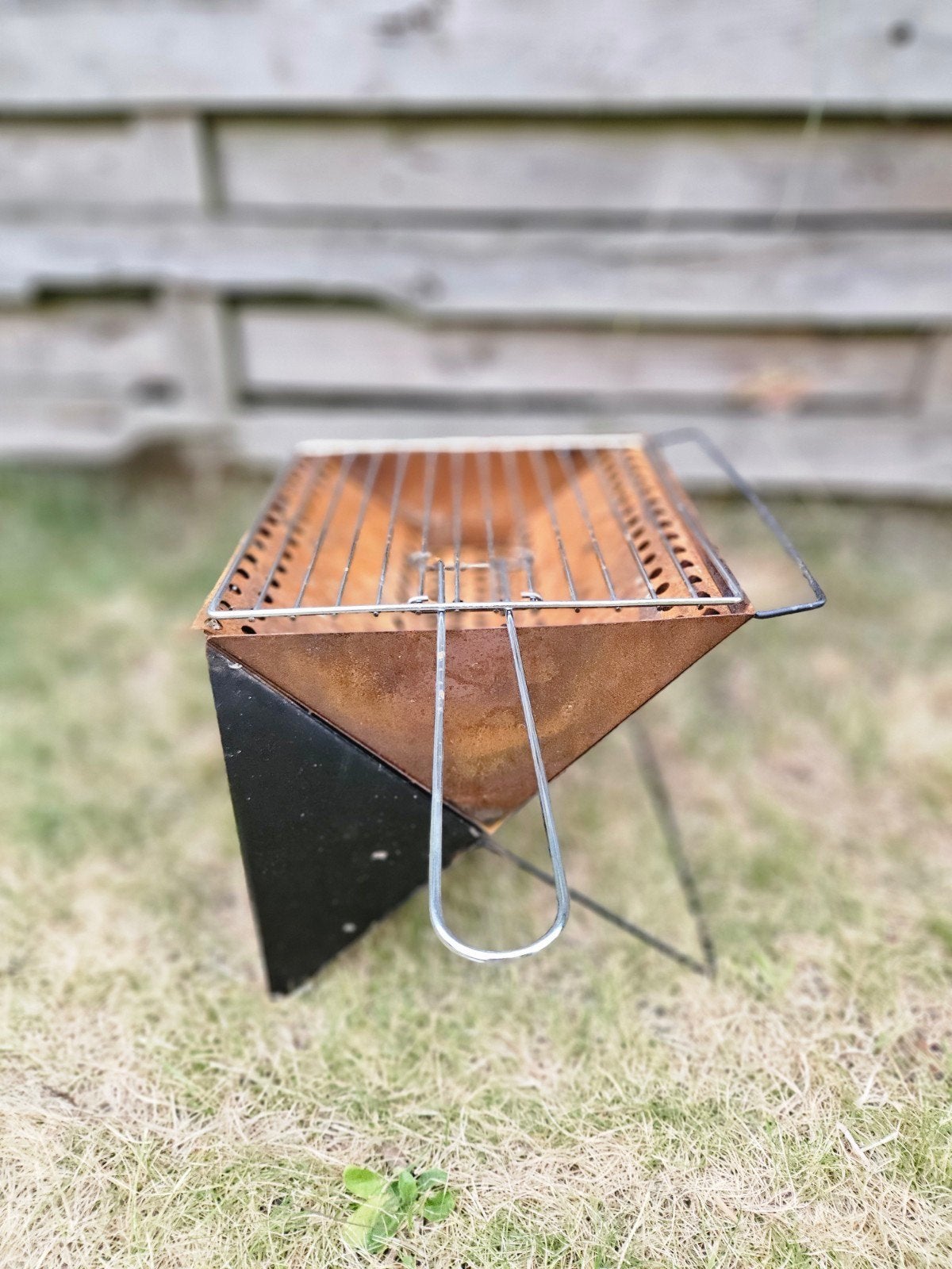 camping bbq, Ophalen