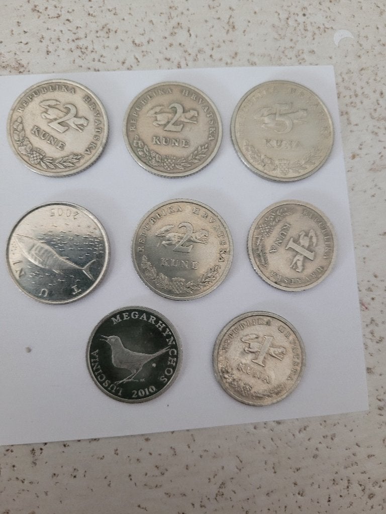 Kroatische Kuna munten, Postzegels en Munten, Ophalen, Overige landen, Setje