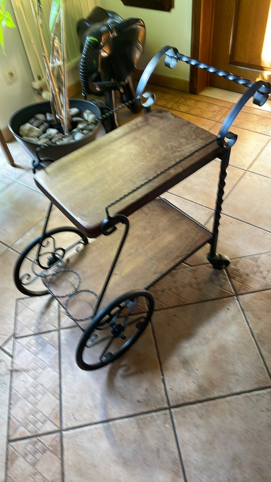 Vintage bartafel, Ophalen, Gebruikt