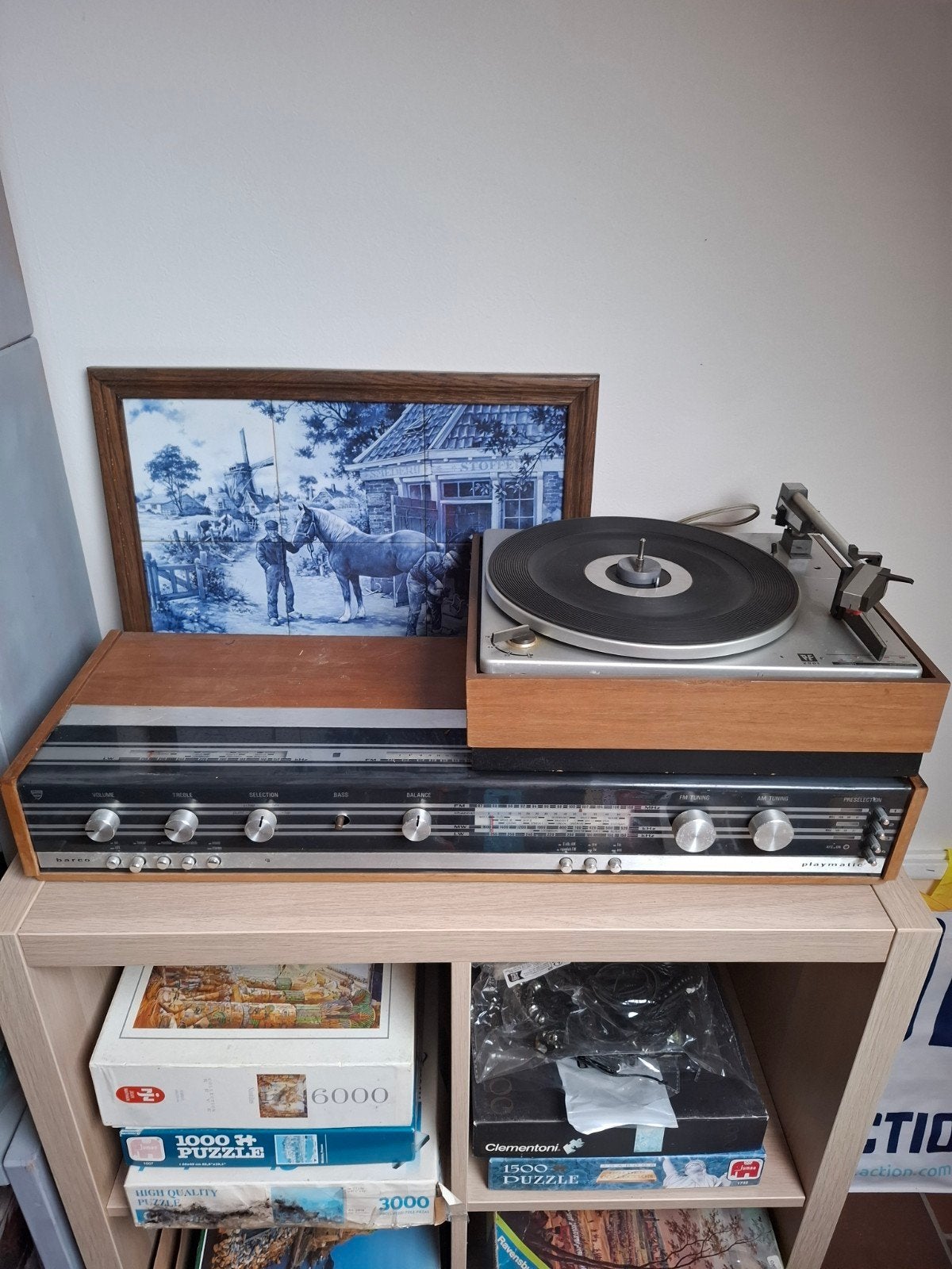 Retro muziek installatie BARCO, Ophalen