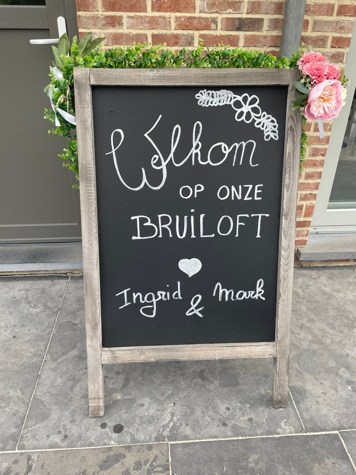 Welkomstbord, Ophalen, Gebruikt
