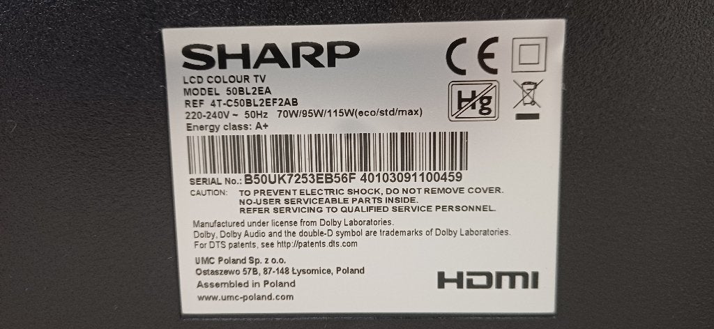 tv sharp a donner, Audio, Tv en Foto, Overige Audio, Tv en Foto, Ophalen, Niet werkend