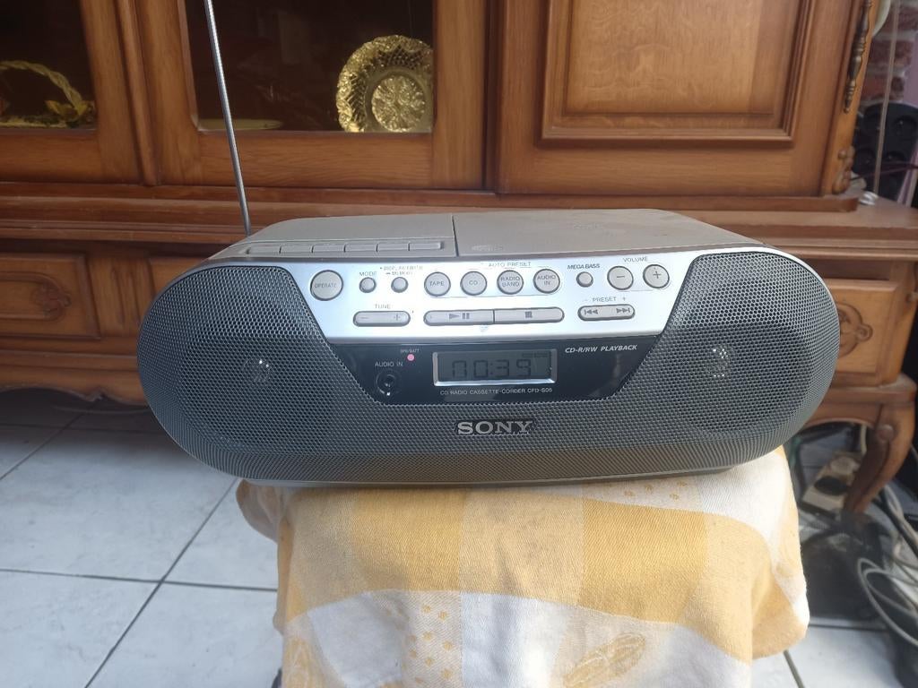 Sony cd/cassette/radio, Ophalen, Gebruikt, Sony, Draagbaar