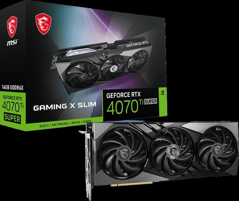 MSI GeForce RTX 4070 Ti SUPER 16 Go GAMING X SLIM - 16 Go de, Enlèvement, GDDR6, HDMI