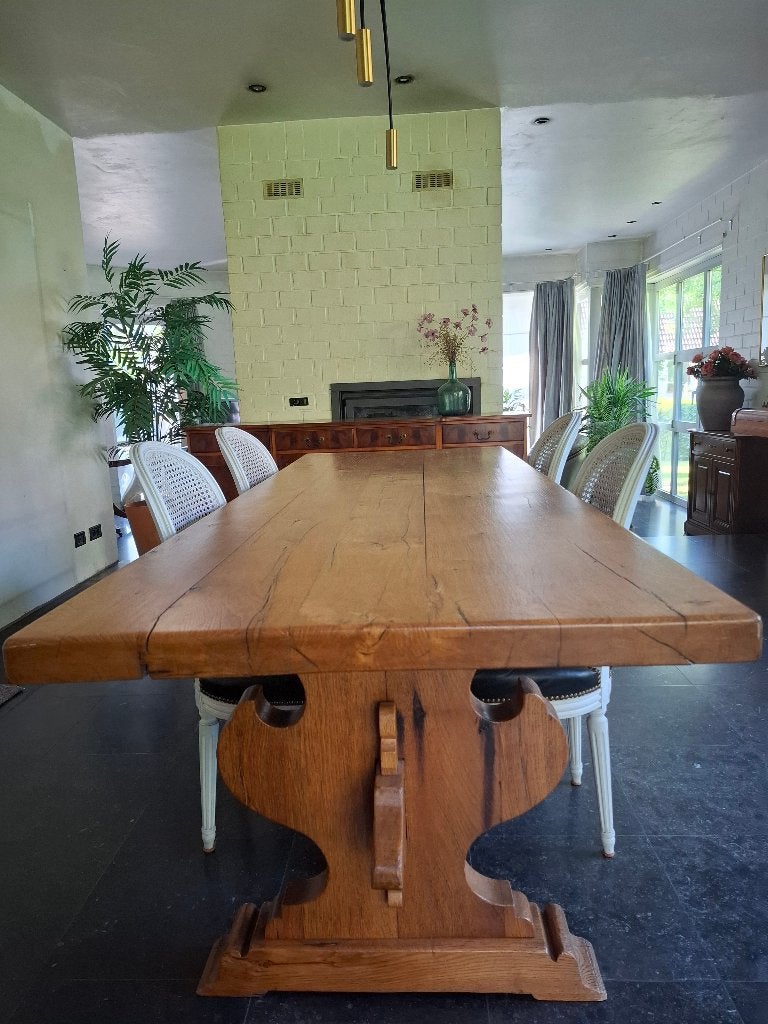 massief eiken tafel, Ophalen