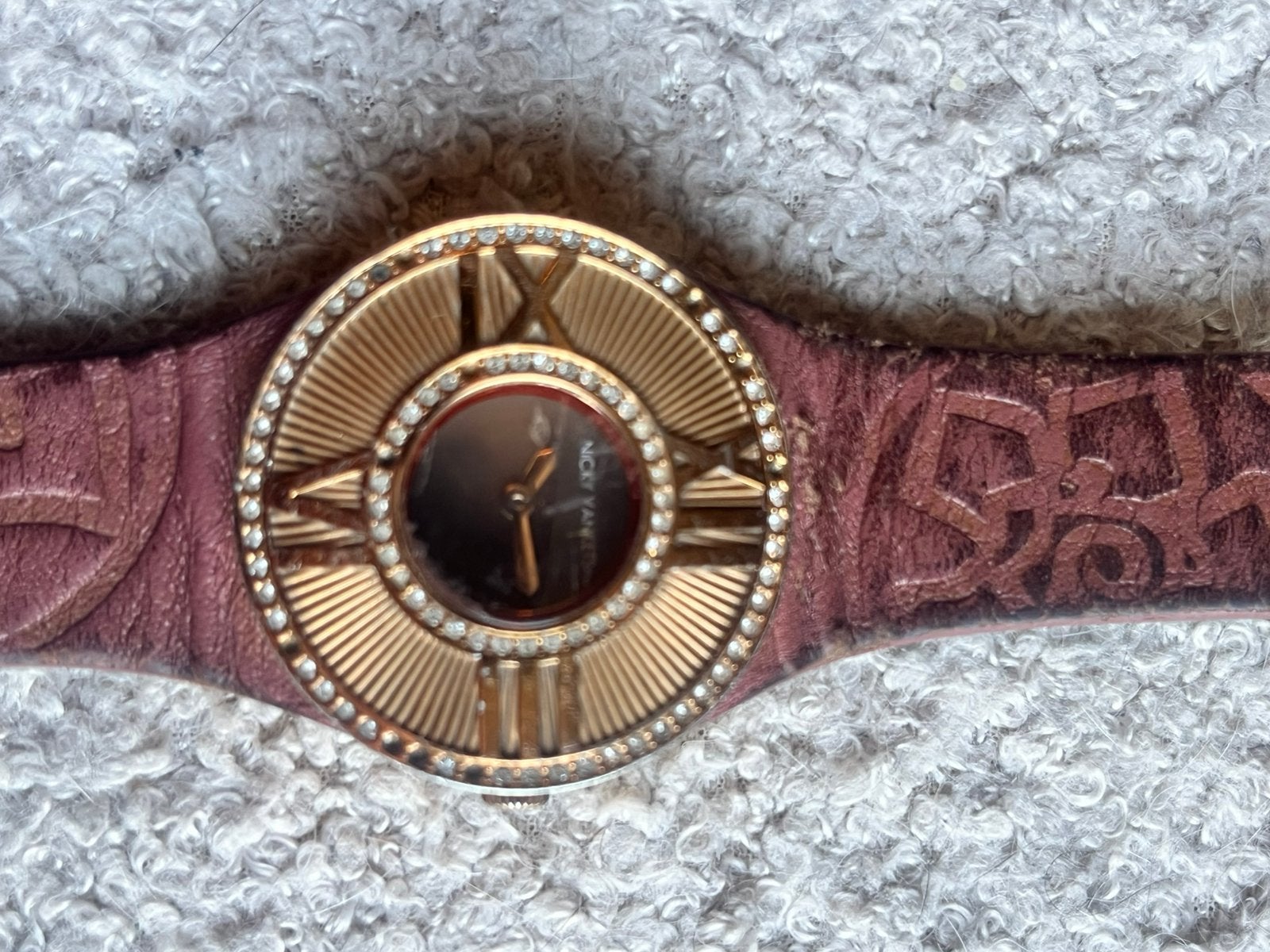 Nicky Vankets horloge, Overige merken, Polshorloge, Ophalen of Verzenden, Leer