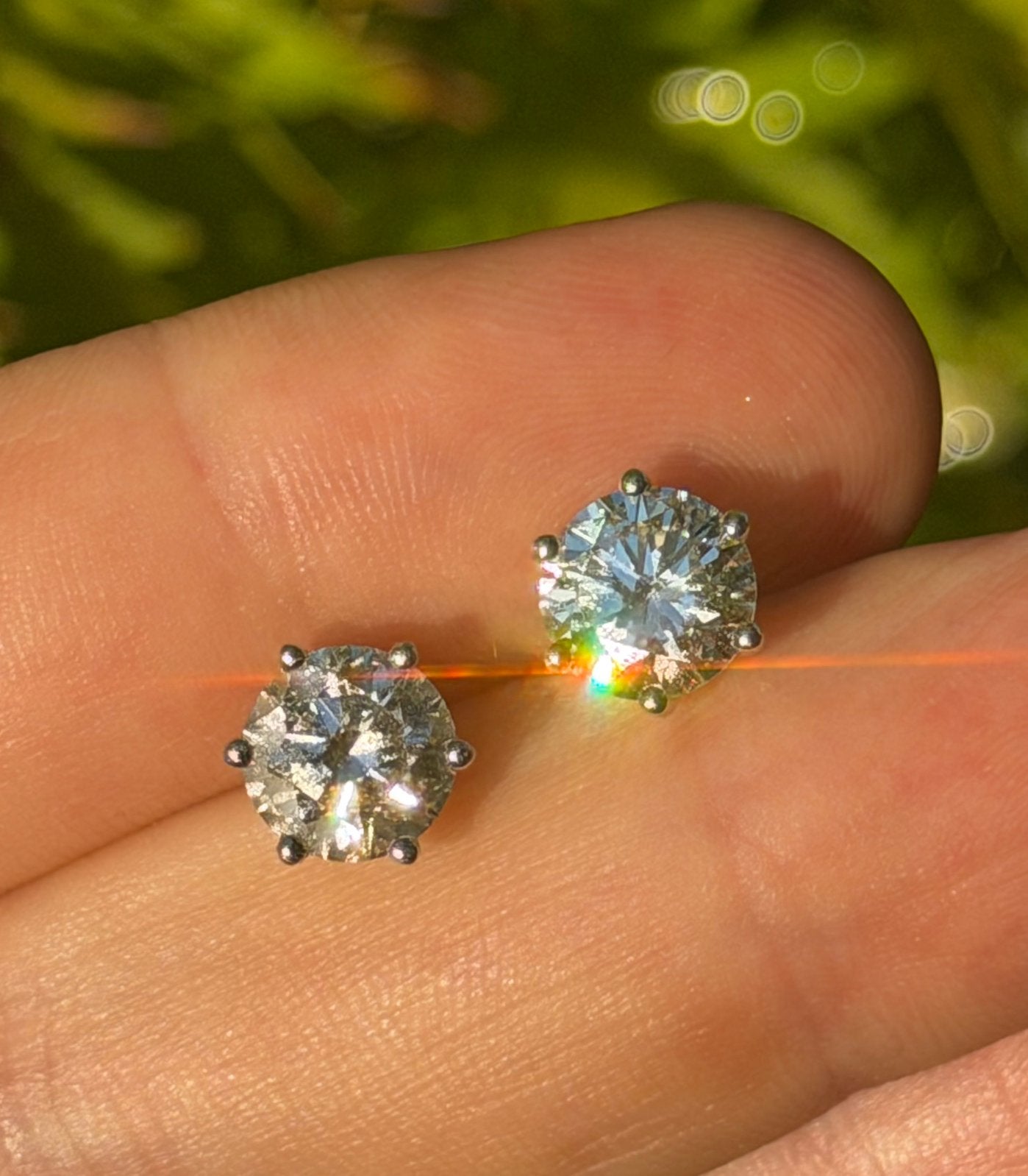 Gouden oorbellen met VS1-E diamanten totaal 4.05 karaat!, Bijoux, Sacs & Beauté, Boucles d'oreilles, Enlèvement ou Envoi, Or, Or