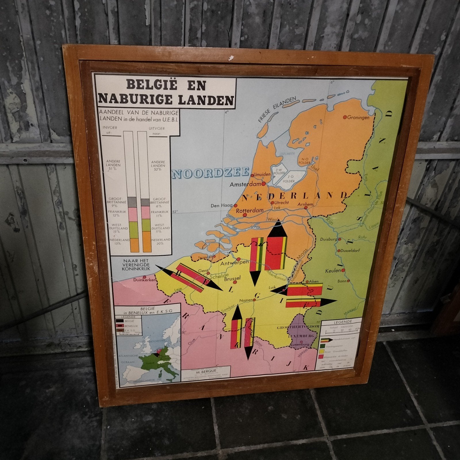 Rares cartes scolaires vintage "Congo Belge & Belgique" – Éd, Enlèvement ou Envoi, Géographie