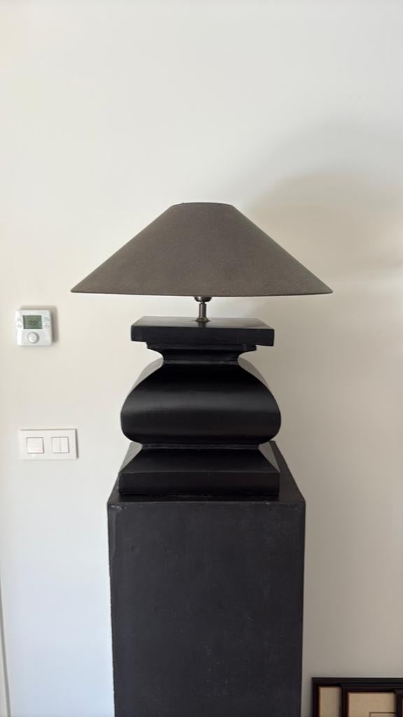 2stuks zwarte houten schemerlamp voeten, Ophalen of Verzenden, Zo goed als nieuw