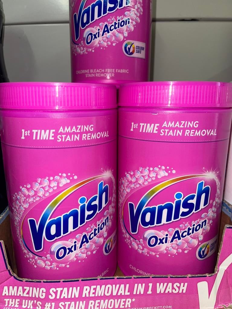 Vanish Oxi Action vlekverwijderaar +andere producte LEVERING, Ophalen of Verzenden