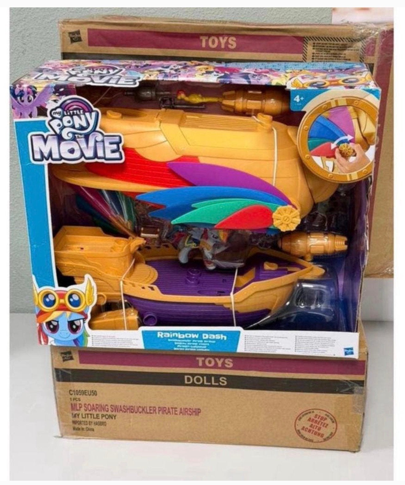 My Little Pony Rainbow Dash Piraten Luchtschip Guardians, Ophalen of Verzenden, Nieuw