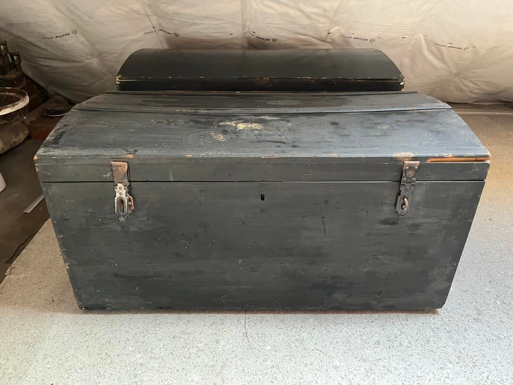 Houten koffers, Ophalen, Gebruikt