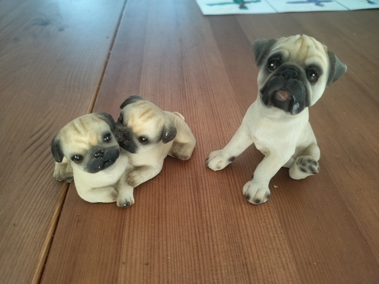Mopshond beeldjes (set van 2) - Pugs / Mops, Enlèvement