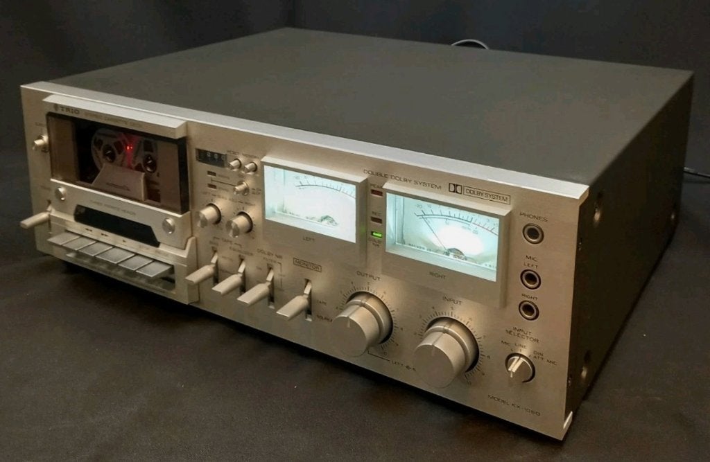 Trio KX-1060 cassettedeck met 3 koppen, Enlèvement ou Envoi, Simple, Autres marques, Tape counter