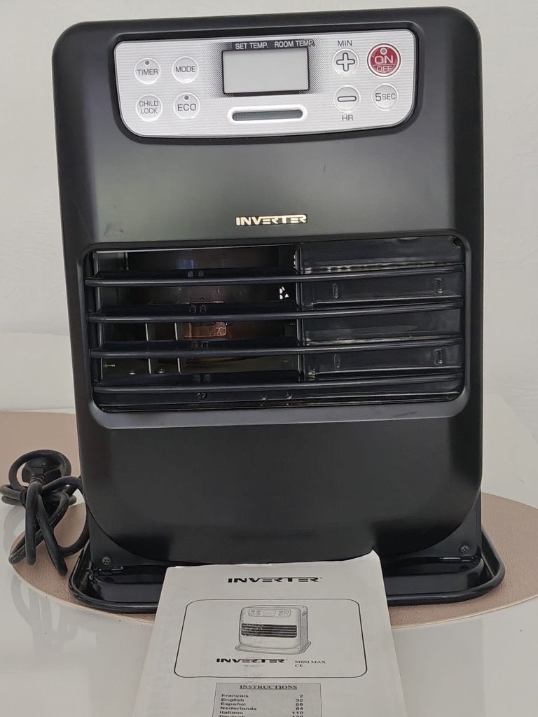 INVERTER elektrische verwarming, Ophalen of Verzenden, Zo goed als nieuw, Grijs, Metaal