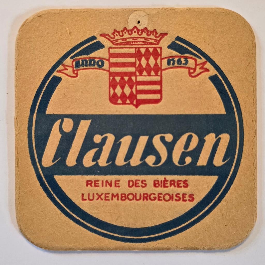 Clausen sous-bock bierviltje bierdeckel coaster, Collections, Enlèvement ou Envoi, Utilisé, Sous-bock