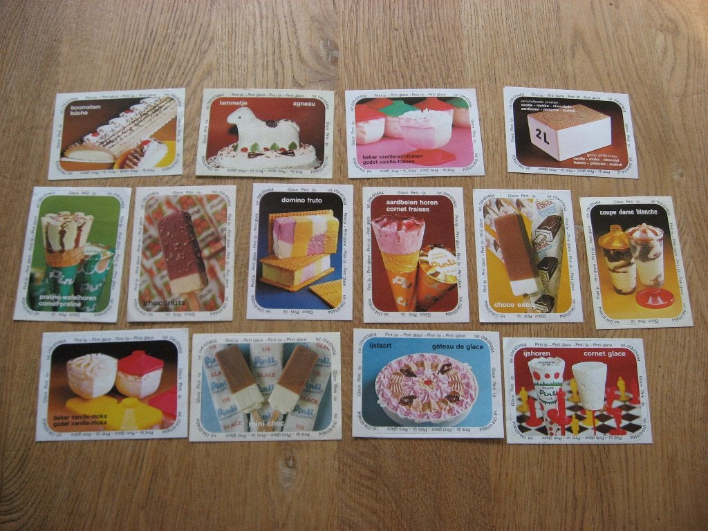 Vintage Stickers Pinti ijs, Enlèvement ou Envoi, Neuf, Société ou Association