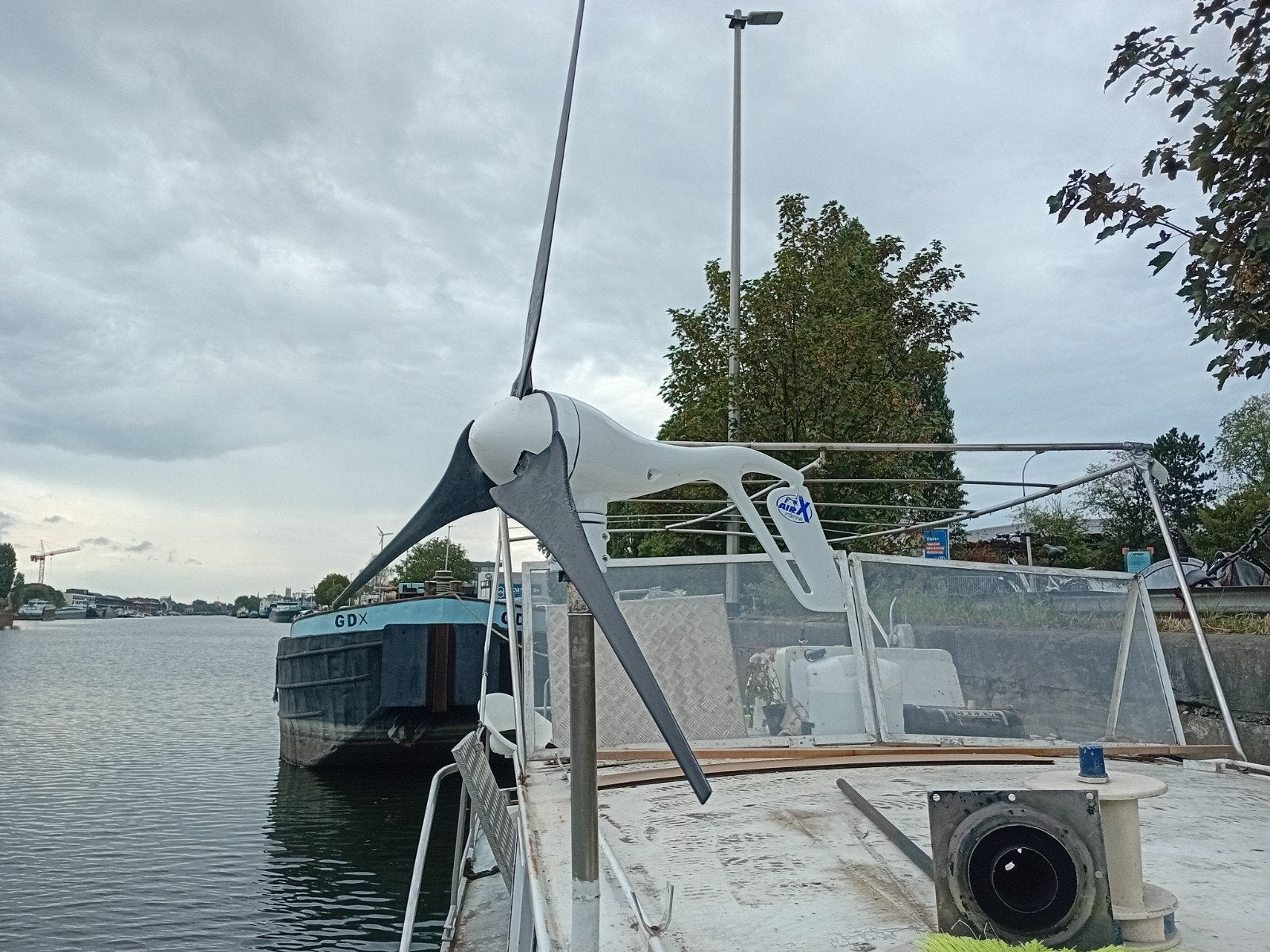 windmolen boot, Ophalen