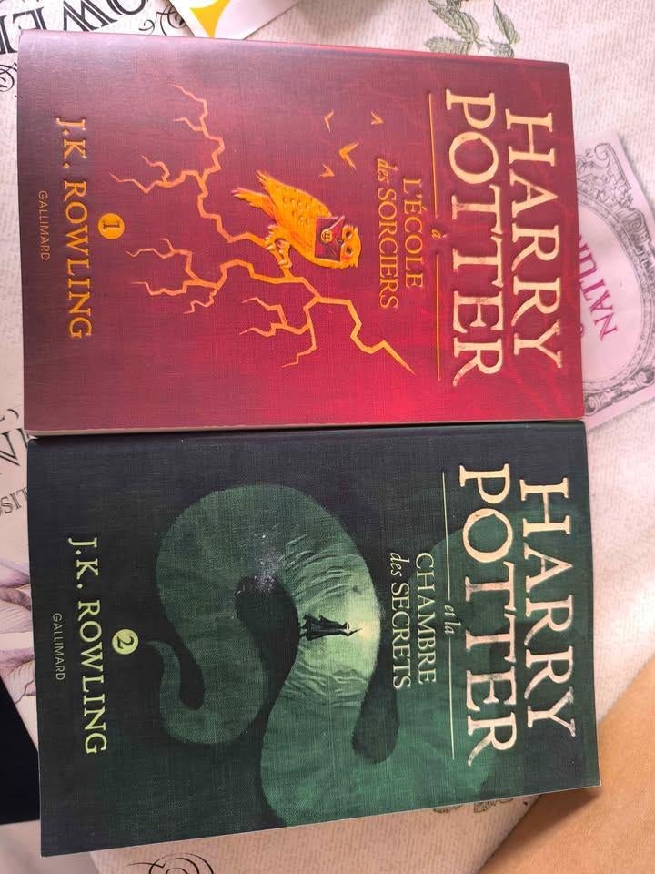Harry Potter tome 1 et 2, Enlèvement ou Envoi, Comme neuf, J.K. Rowling