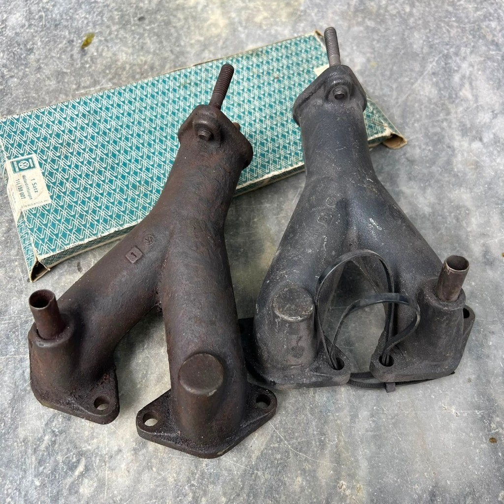 VW Type 4 inlaatspruitstukset met dubbele carburateur, Auto diversen, Auto-accessoires, Gebruikt, Ophalen of Verzenden