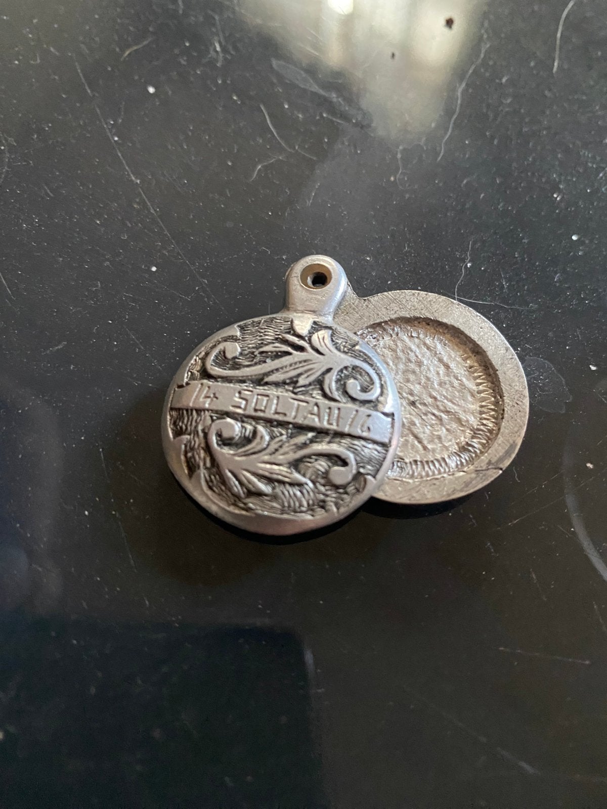 Pendentif trench art poilu 1914-1916, Collections, Enlèvement ou Envoi