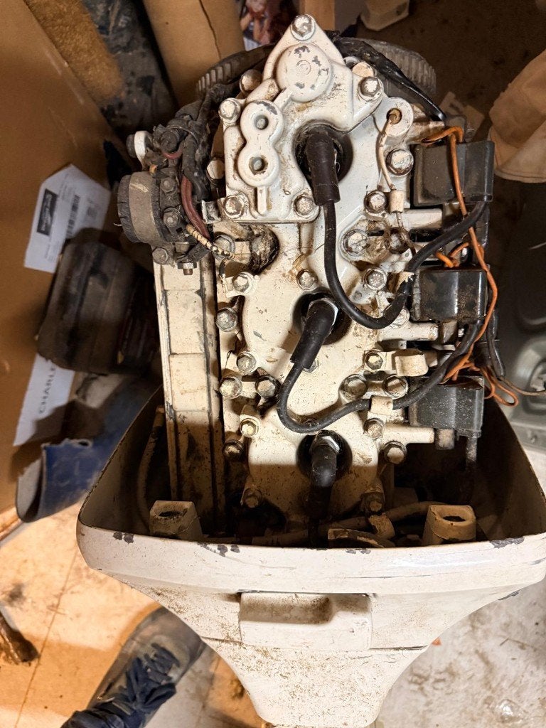 Johnson 75 PK 2-takt BUITENBOORDMOTOR VOOR BOTEN — 1979, Ophalen, Gebruikt, 30 pk of meer, Elektrische start