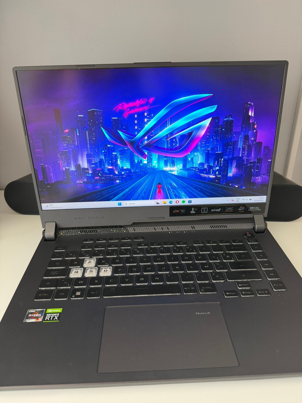 Asus ROG Strix G15, Verzenden, Zo goed als nieuw, Gaming, SSD