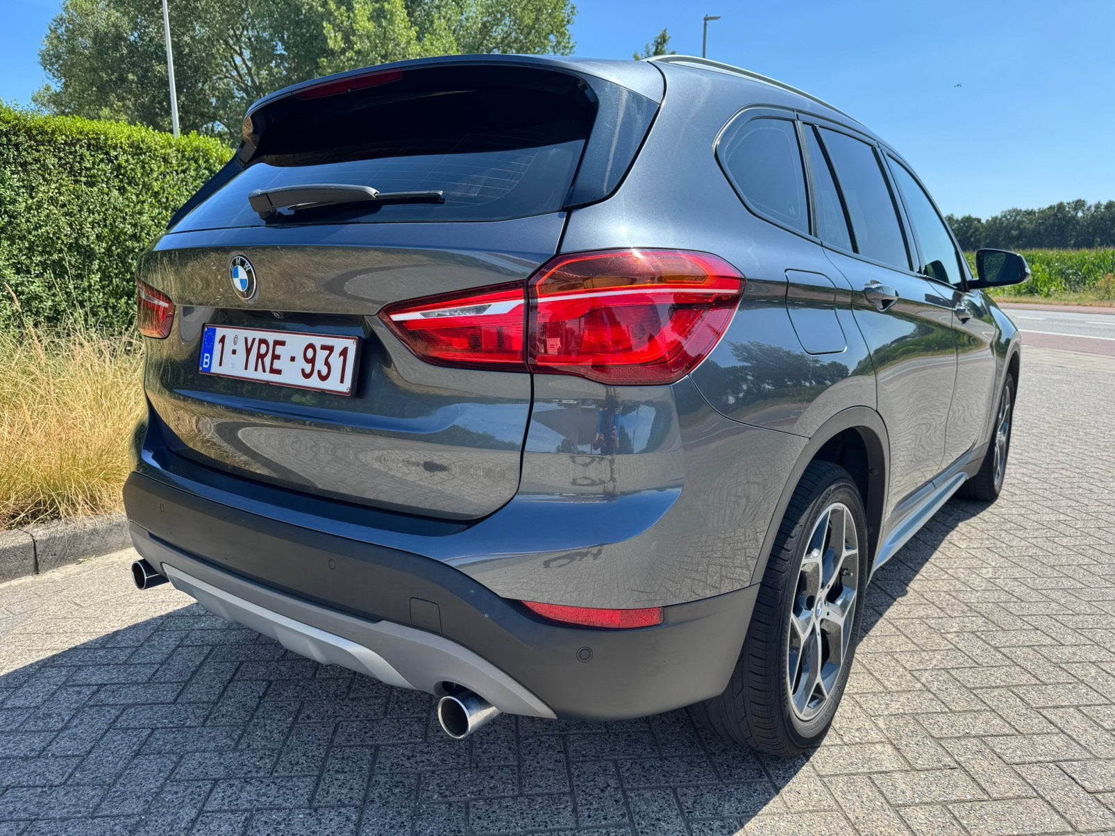 BMW X1 2.0i sDrive - 192pk - 47442km - veel opties, Autos, Argent ou Gris, Achat, Euro 6, Noir