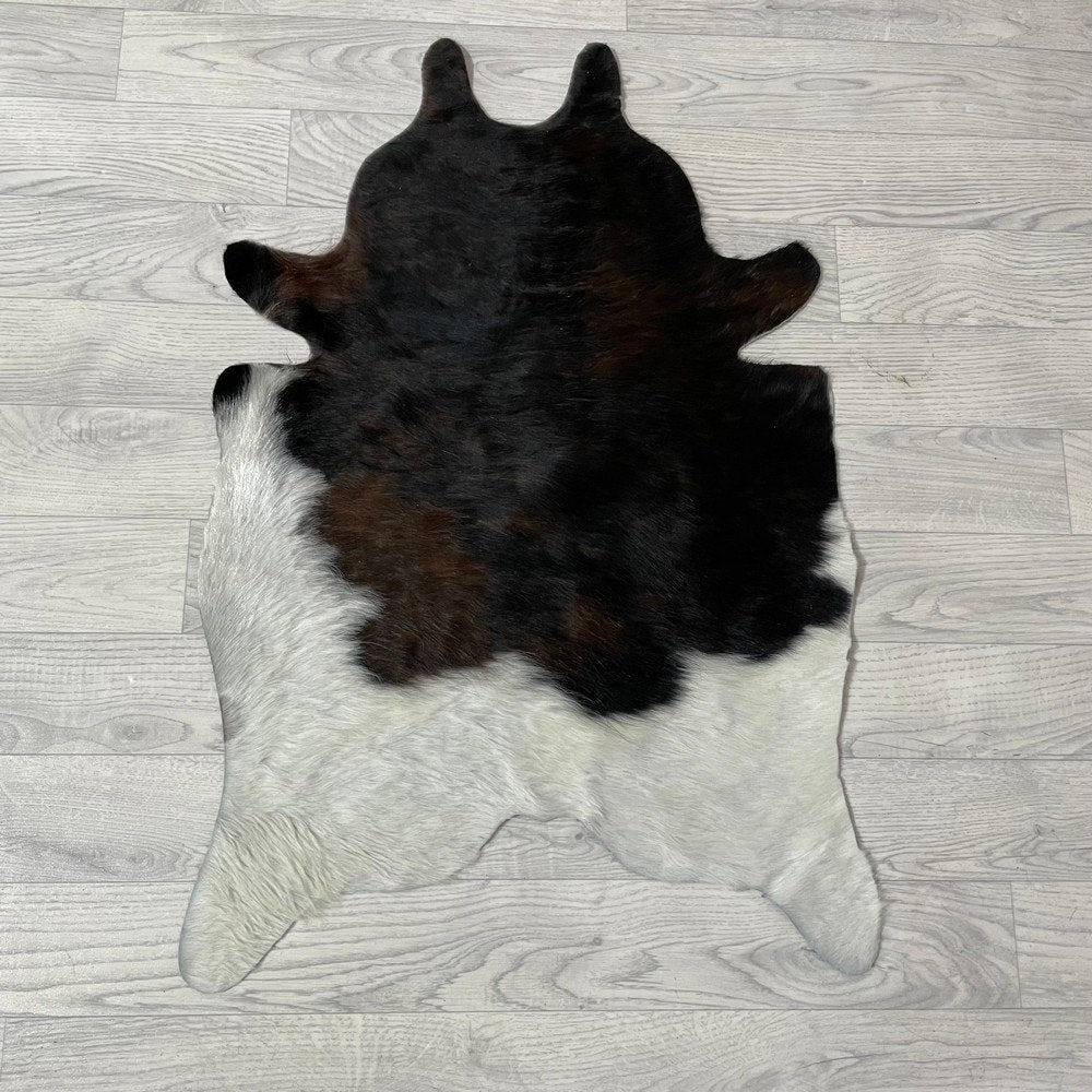 Mini koeienhuid bruin wit zwart 90x60cm #506 | Lederstore, Meerkleurig, Wandkleed, Nieuw, Ophalen of Verzenden