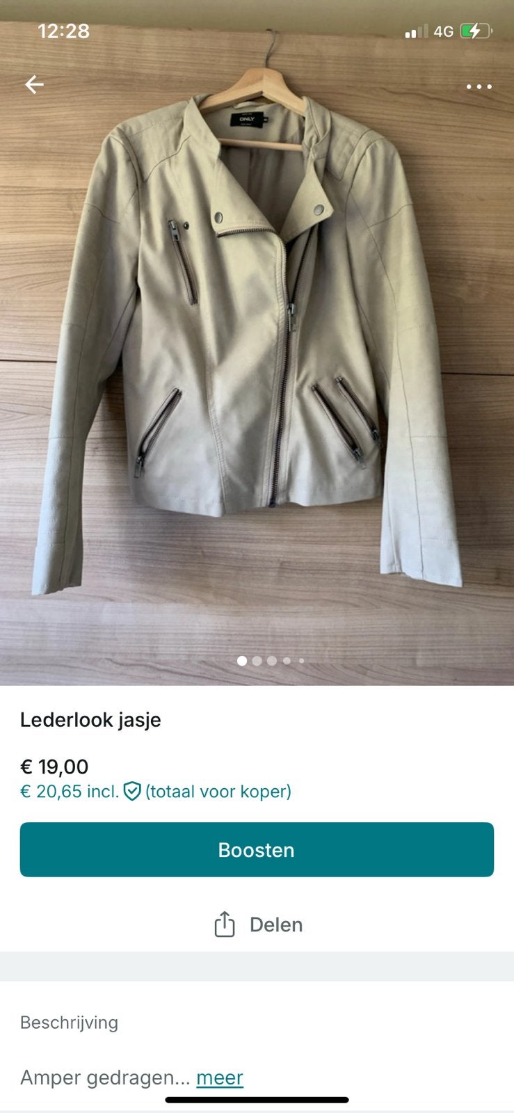 Lederlook jasje van Only, Ophalen of Verzenden, Zo goed als nieuw