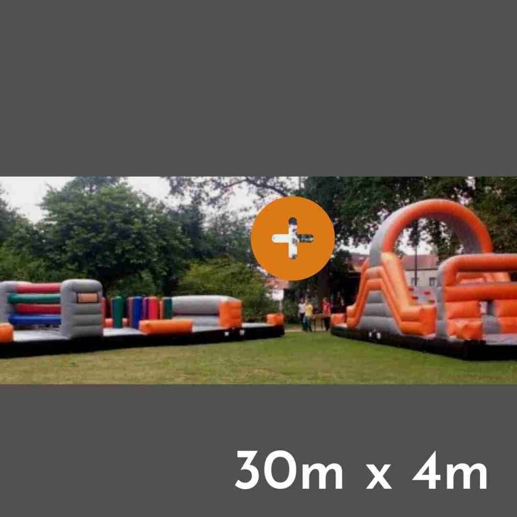 stormbaan van 30m op 4m - in 2 delen, Ophalen, Gebruikt
