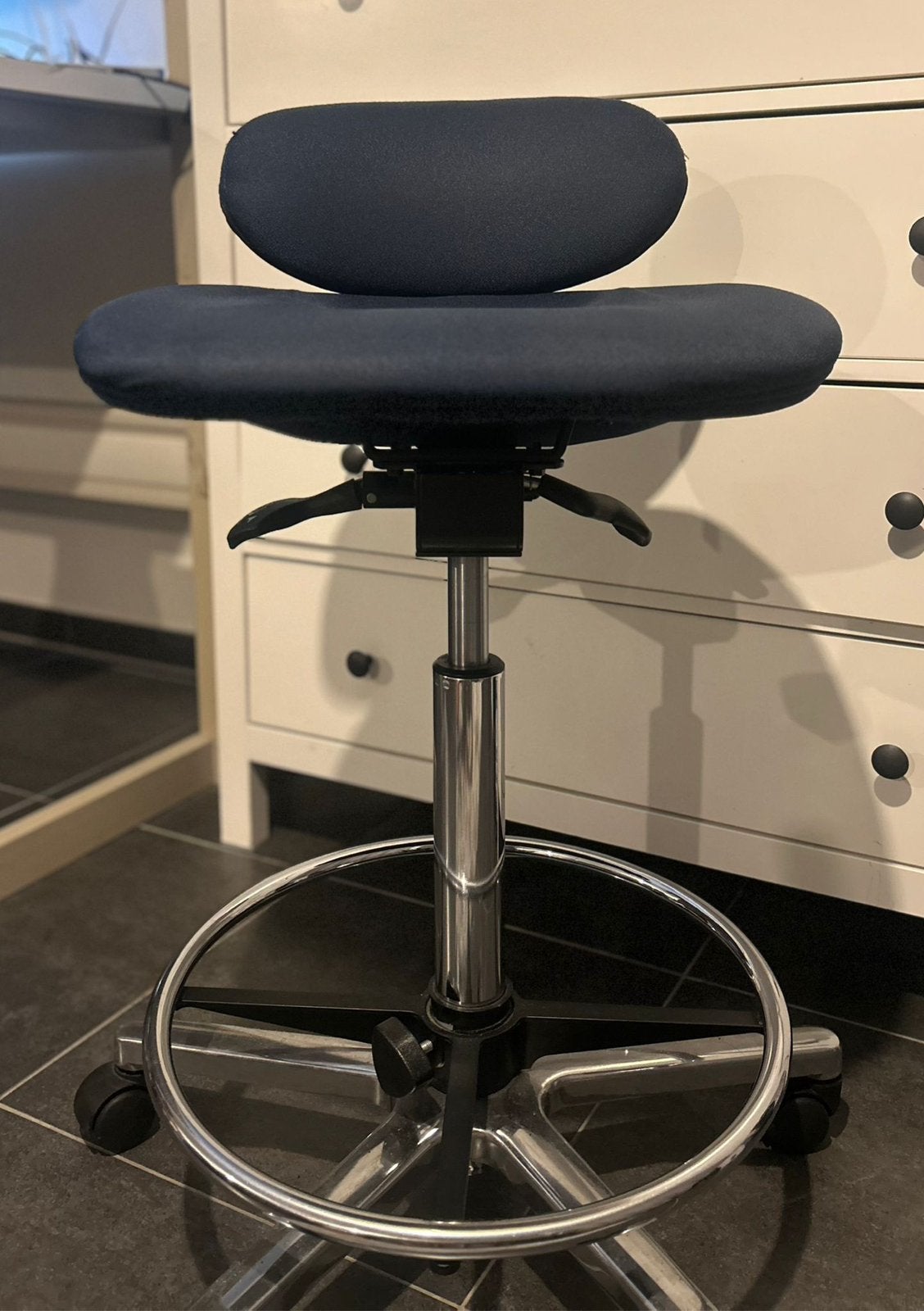 hjh office high chair blue, Ophalen of Verzenden, Zo goed als nieuw