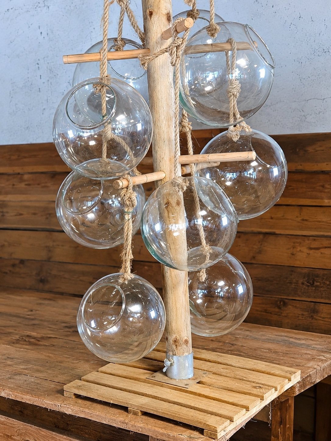 Airarium glazenbol standaard terrarium hang bol stolp kunst, Ophalen, Object, Glas, Handgemaakt