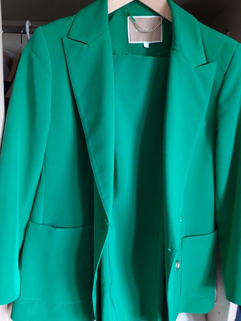 Dames kostuum, Ophalen, Maat 34 (XS) of kleiner, Groen