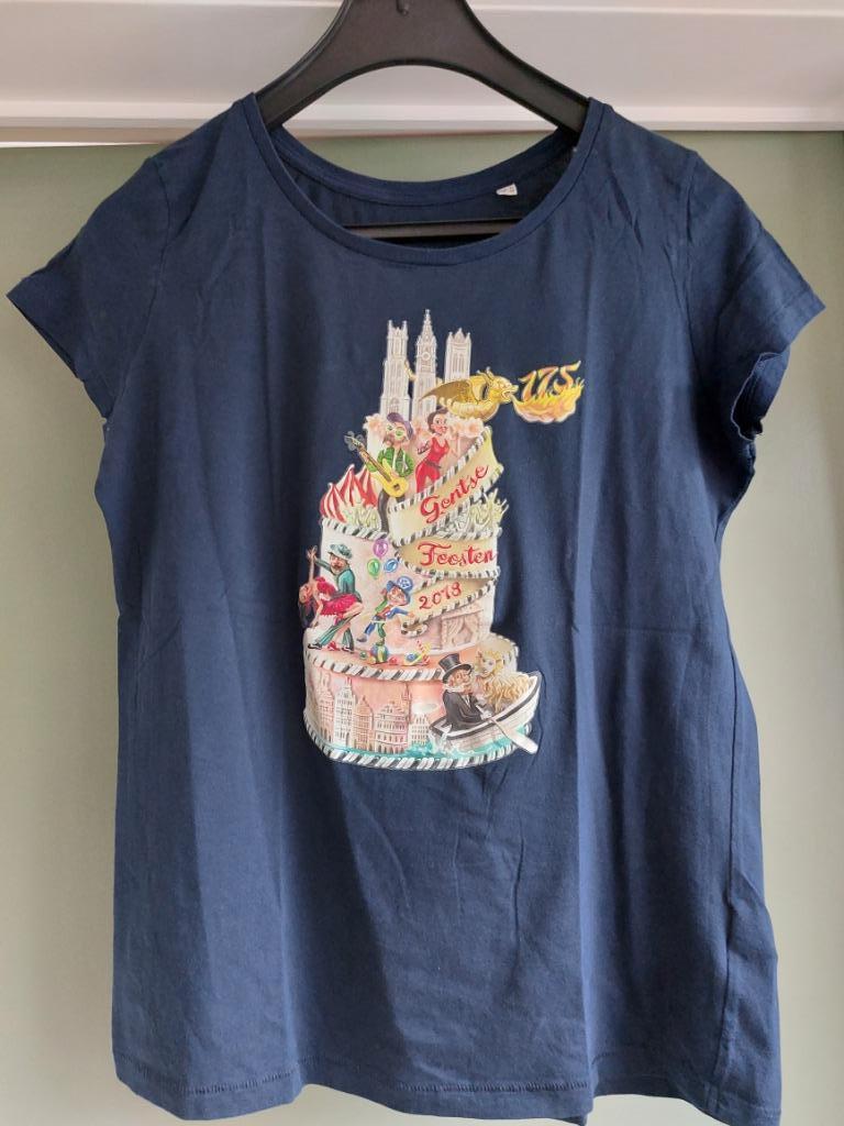 Nieuwe t-shirt Gentse Feesten 2018 maat L, Blauw, Maat 42/44 (L), Nieuw, Ophalen of Verzenden