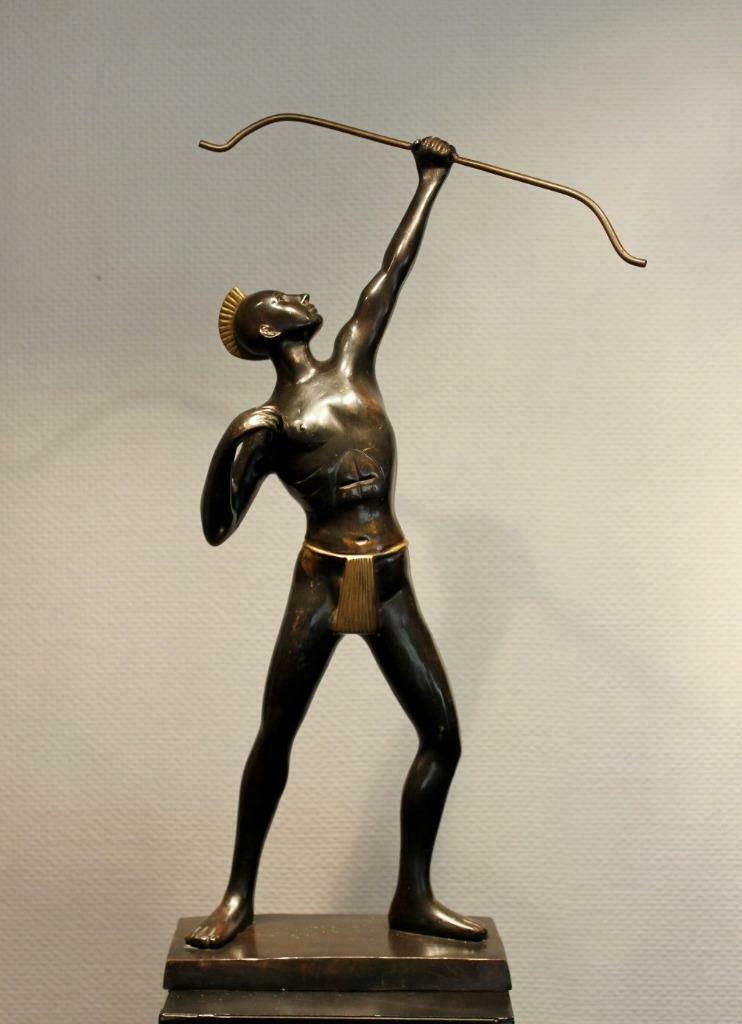 oud beeld boogschutter, Antiek en Kunst, Ophalen of Verzenden
