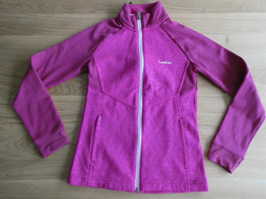 Warme tussenlaag met rits - roze - 12j, Gebruikt, Meisje, Trui of Vest, Ophalen of Verzenden