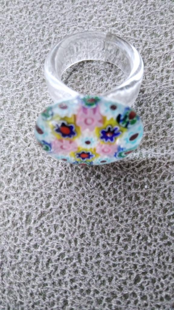 Ring in Murano glas, Handtassen en Accessoires, Ophalen of Verzenden